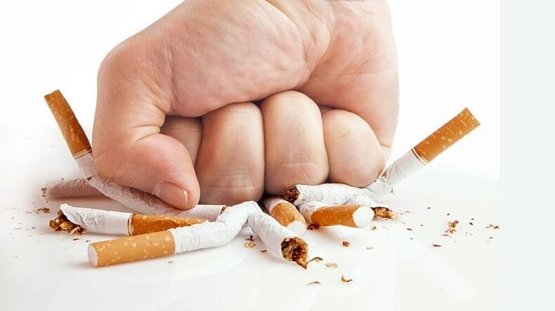 odvykání kouření a důsledky pro tělo